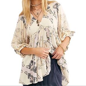 FREE PEOPLE - Girl Talk Tunic - Ivory